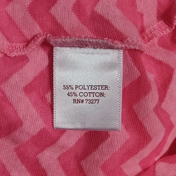 Hot Pink Herringbone Pattern Tank Top Small - Picture 4 of 4
